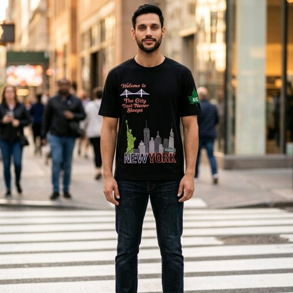 Eternity New York Elements  Black T-Shirt - Size M